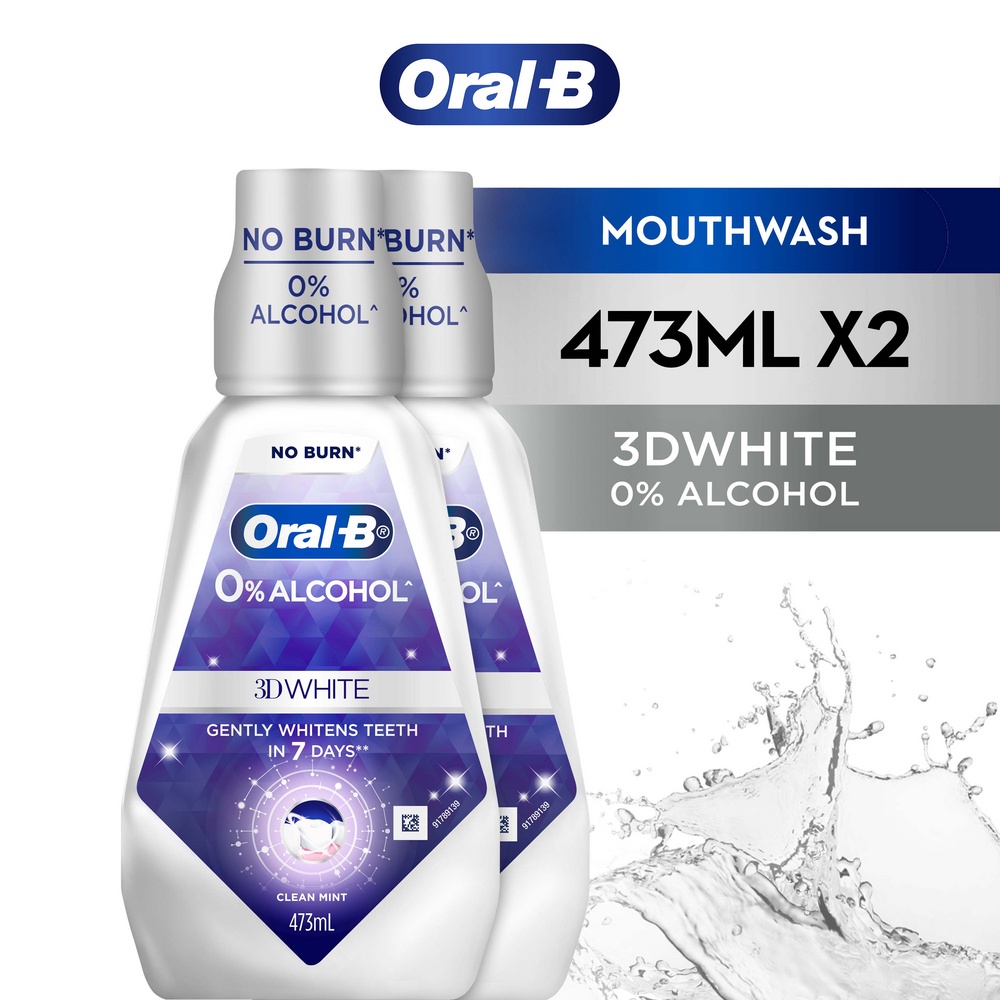 Oral-B 3D White Mouthwash Bundle Pack (473ml X 2) | Shopee Malaysia