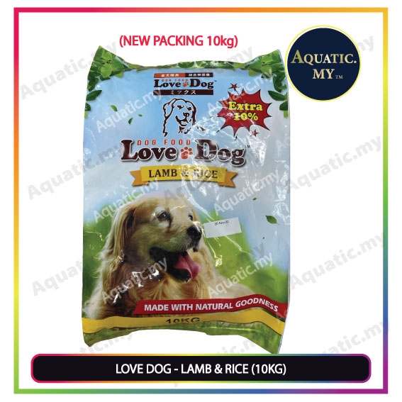 (ORIGINAL) LOVE DOG Food Lamb & Rice 10kg (Exp07/23) Shopee Malaysia