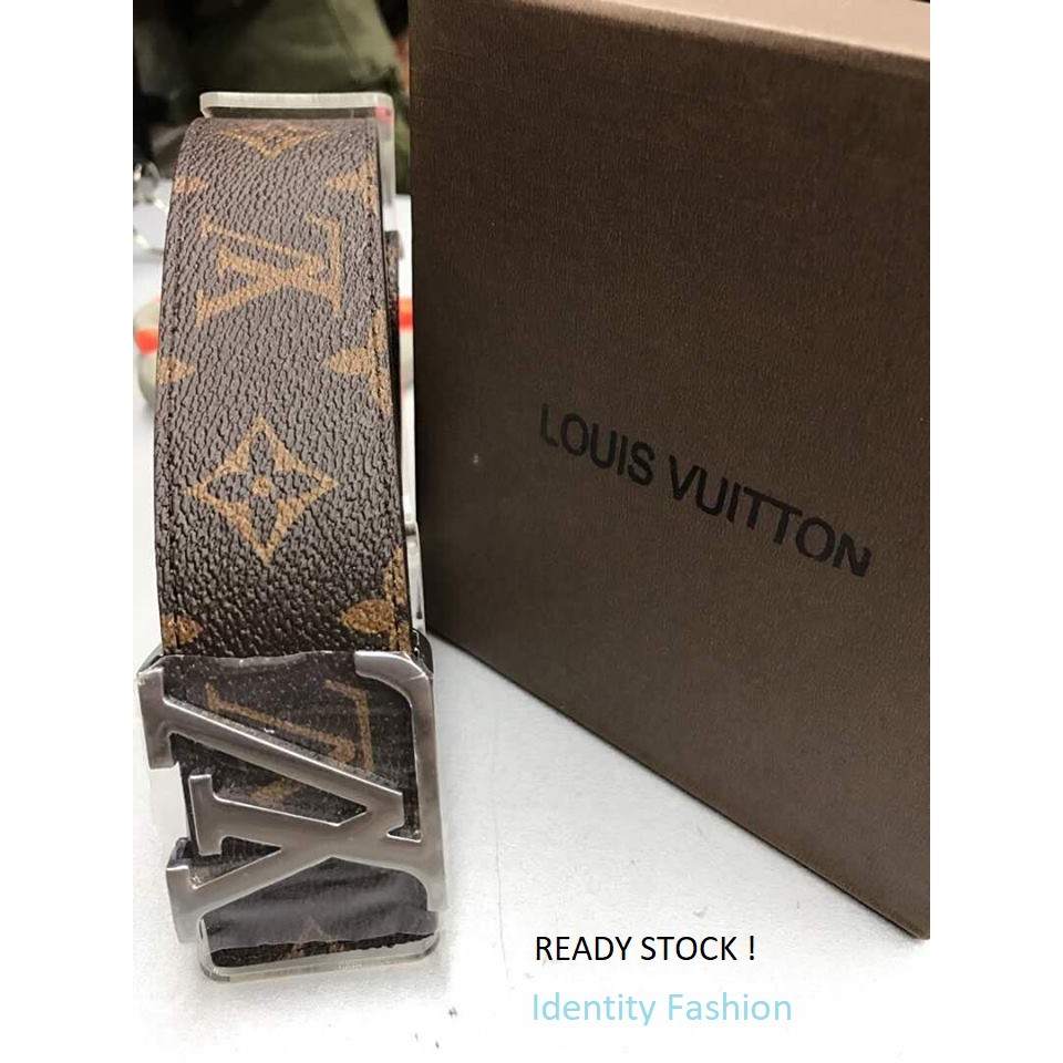 READY STOCK !! LV Belt with Grey Buckle | Shopee Malaysia