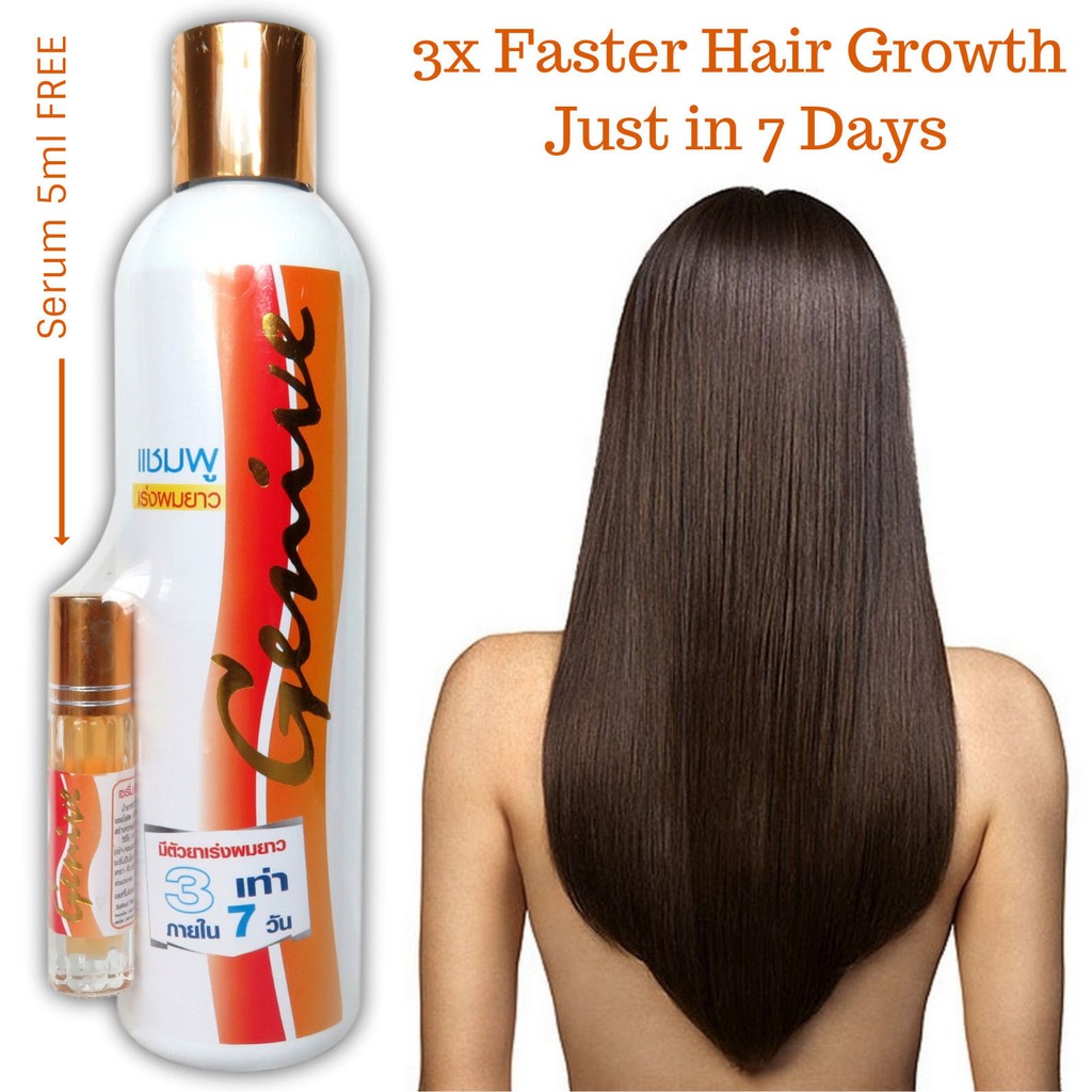 Genive Long Hair Fast Growth Shampoo Helps Your Hair to Lengthen Grow Longer