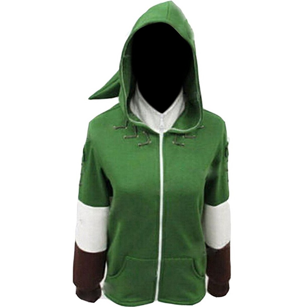 legend of zelda zip up hoodie