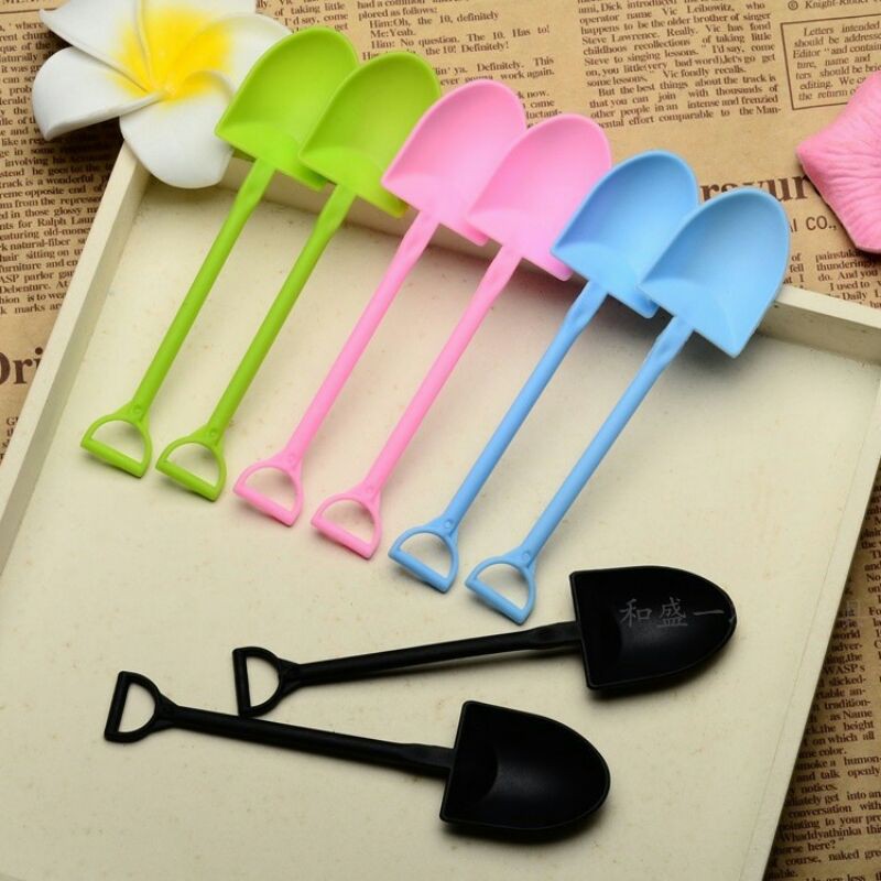 1 pcs cute plastic ice cream cake spoon scoops birthday party