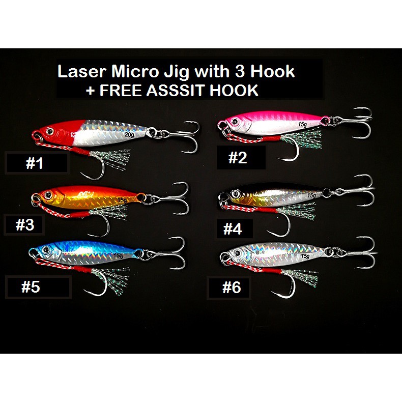 [READY STOCK] Laser Micro Jig Lure / Micro Jig Lure / Laser Micro Jig