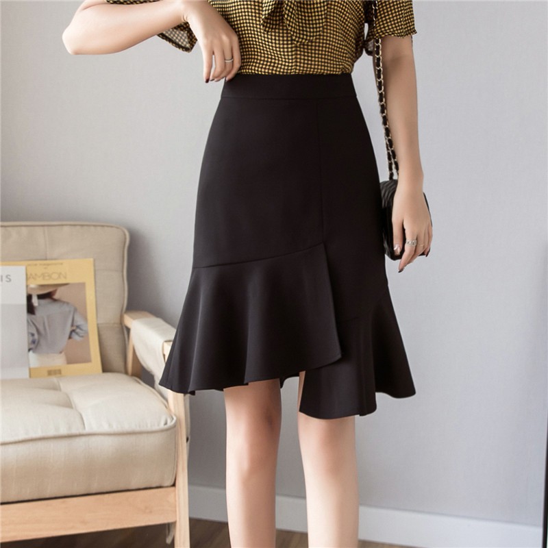 midi skirt office wear