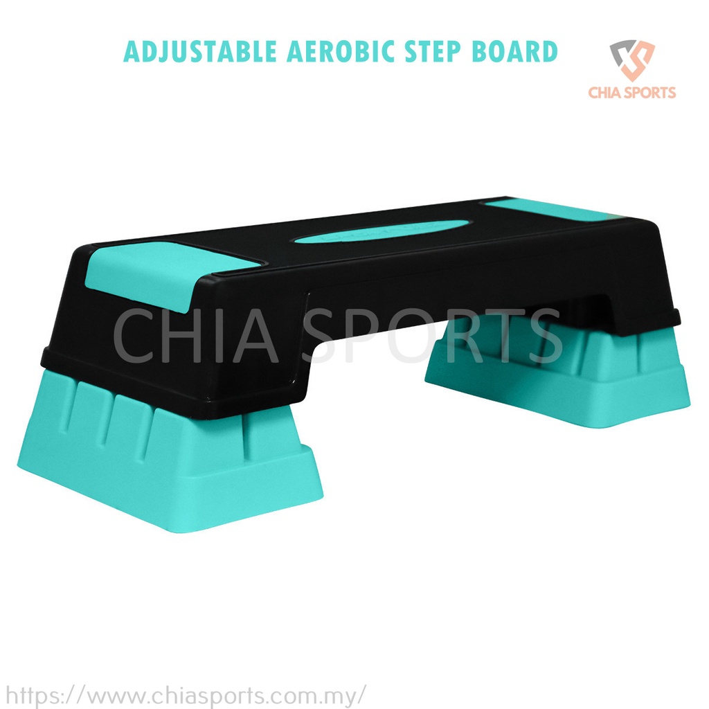 Adjustable Aerobic Stepper 76cm Step Platform Jumping Deck Board Gym ...