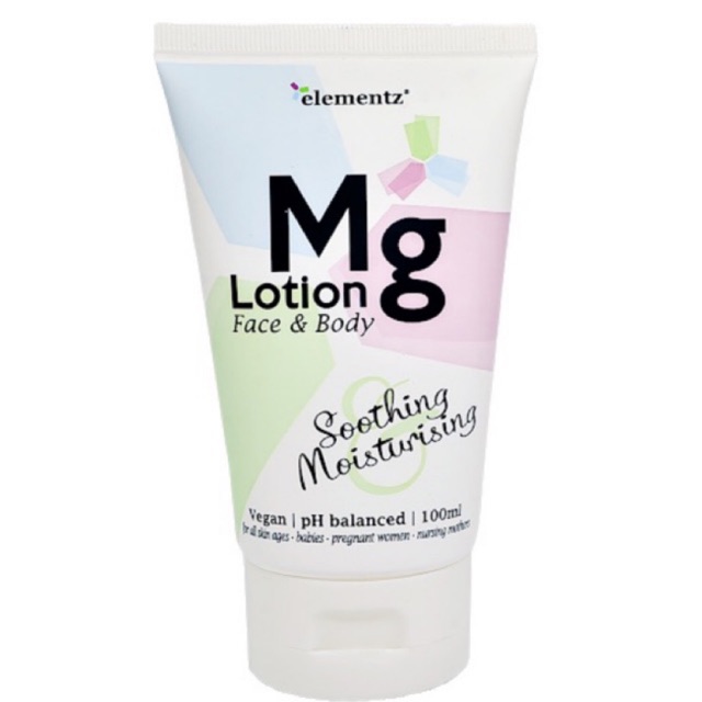 Elementz Magnesium Lotion (100g) Nourishing, soothing, fast-absorbing, revitalizing, magnesium-rich