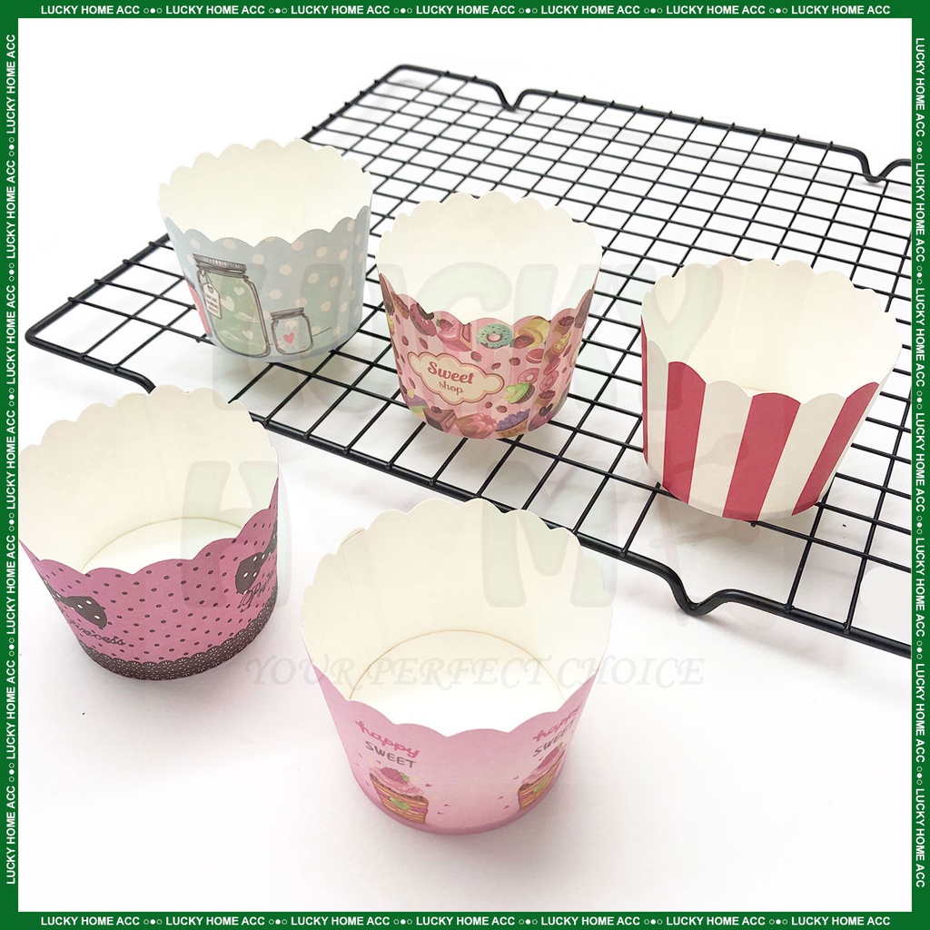 READY STOCK!!! 50 Pcs Muffin Paper Cups Various Cute Design Baking ...