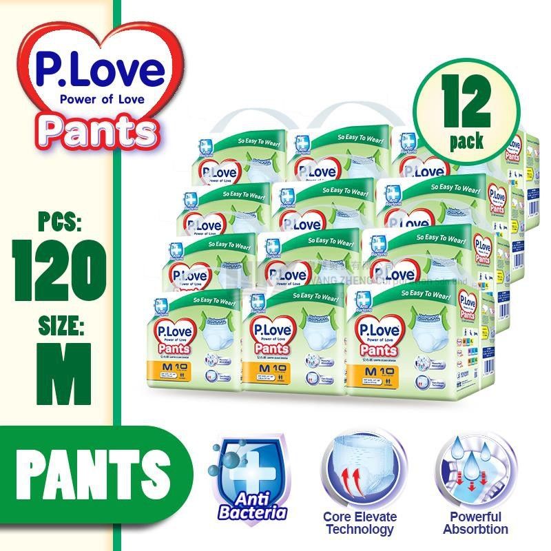 P.Love Adult Pants - M10 / L10 / XL8 (12 Packs)