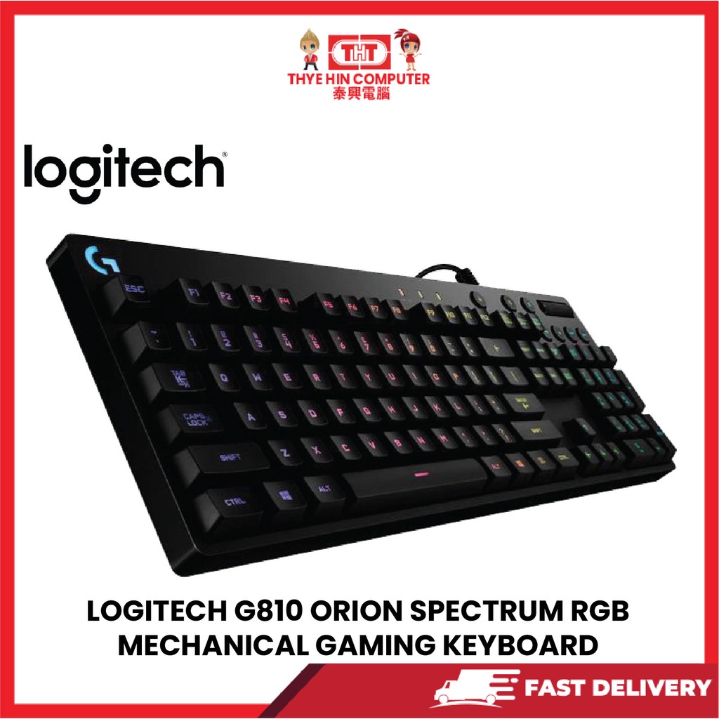 LOGITECH G810 ORION SPECTRUM RGB MECHANICAL GAMING KEYBOARD(DELIVER BY ...