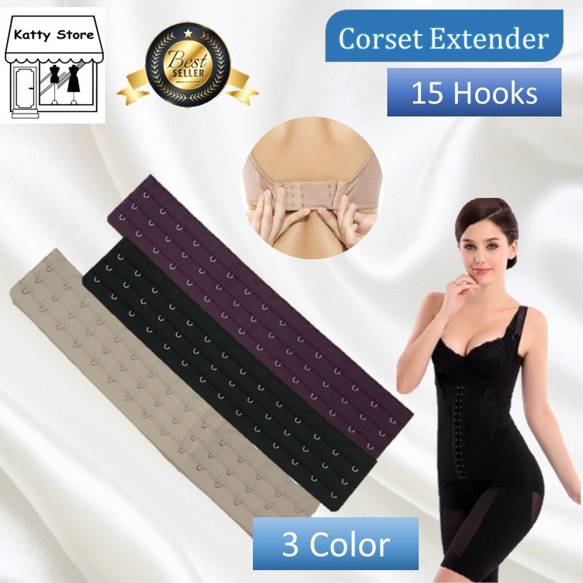 [READY STOCK] Corset Extender Premium Quality 15 Hook (Extender Only