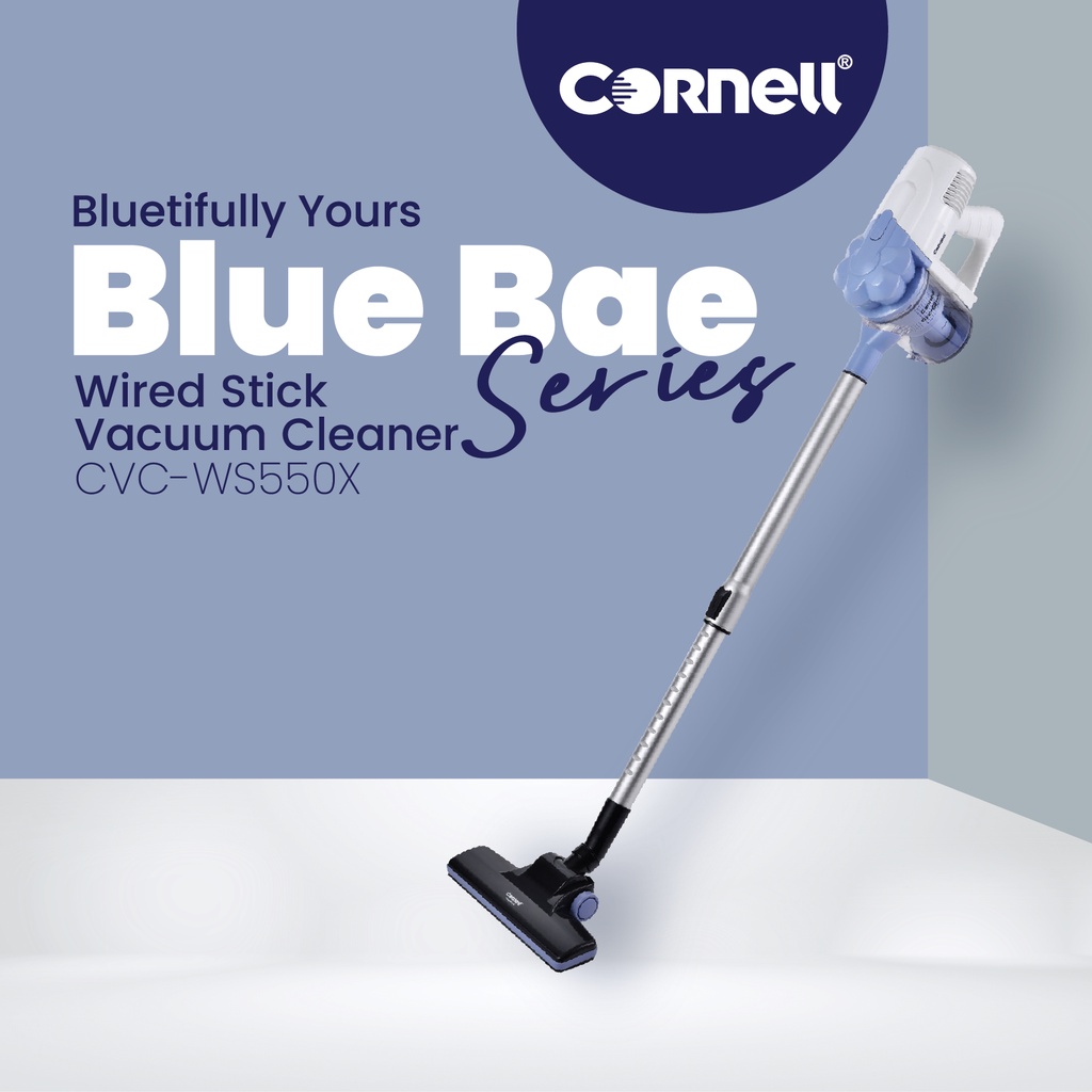 Cornell Blue Bae Series Wired Stick Handheld Vacuum Cleaner CVCWS550X