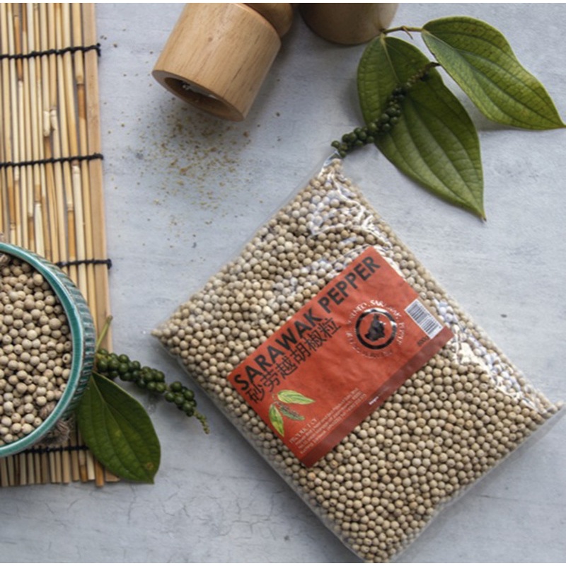 HAIYEN 100 Pure Sarawak Kuching White Pepper Berries/Peppercorns 100g