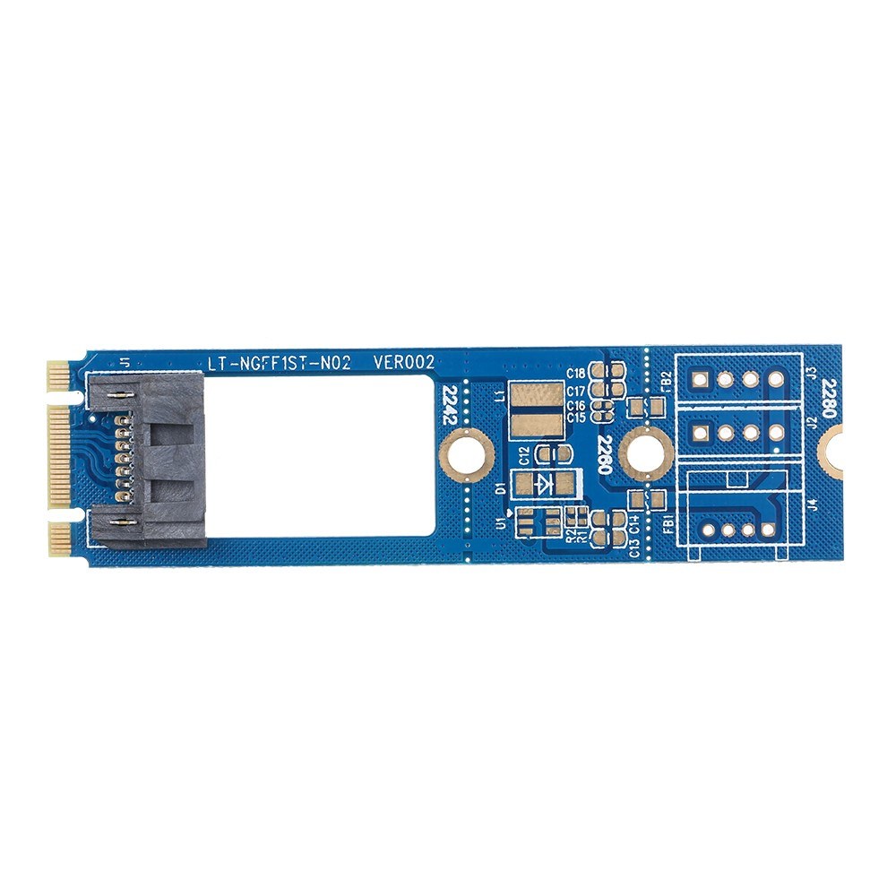 M.2 NGFF SATA to 7Pin NGFF SATAIII Connector HDD SDD Converter Card ...