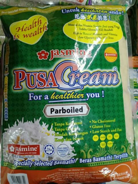 Beras Pusa Cream Parboiled 5kg Shopee Malaysia