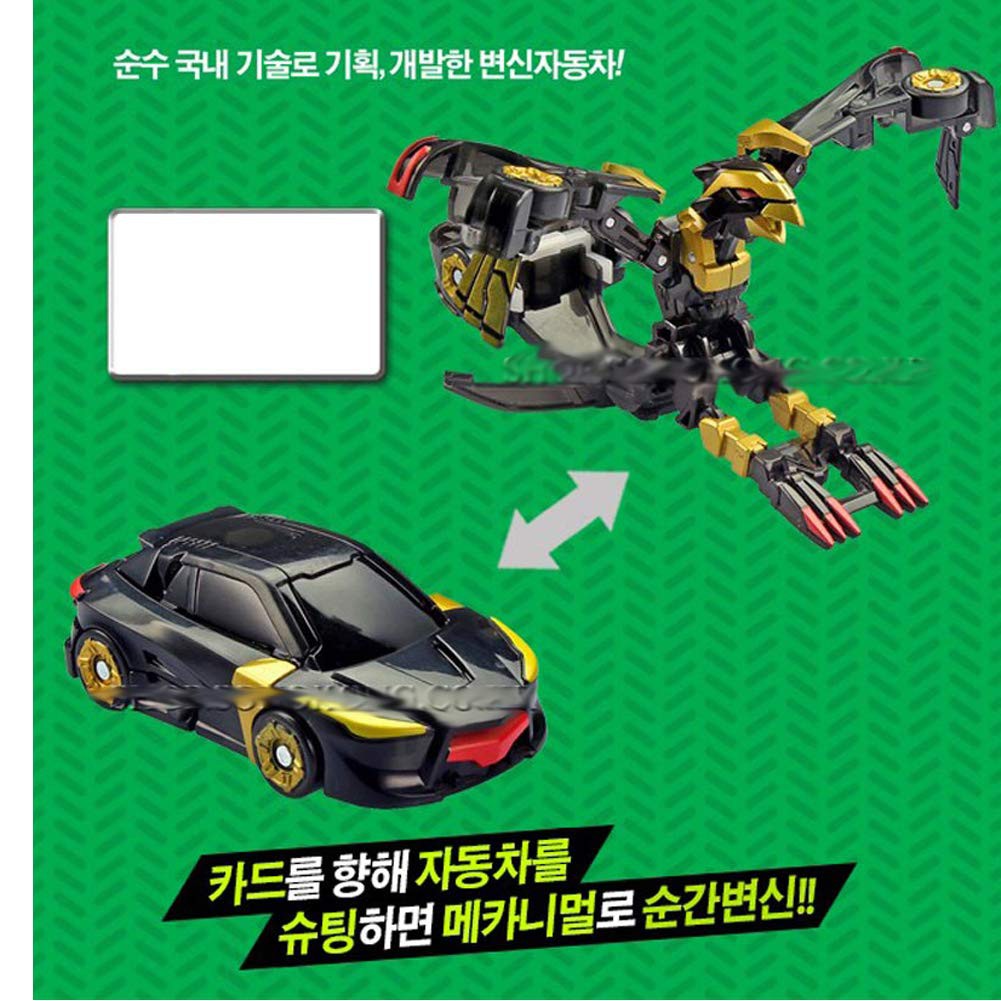 TURNING MECARD W PHOENIX BLACK GOLD Limited edition Toy Transformer CAR to Robot 