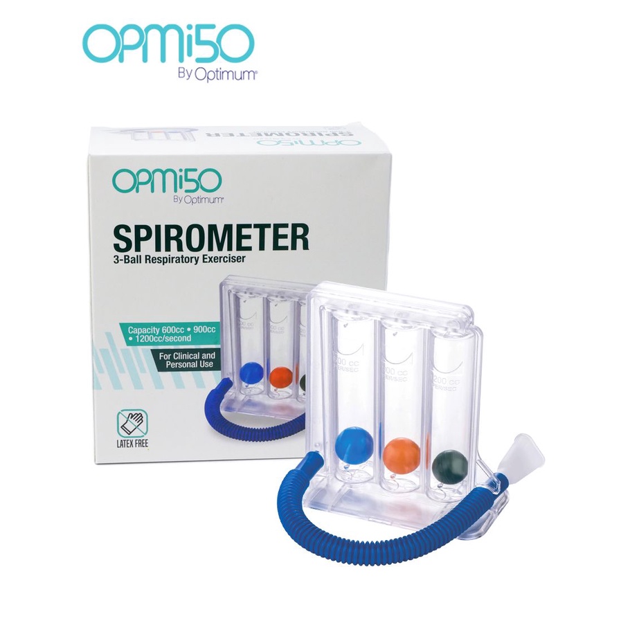 OPMi50 Spirometer 3Ball Respiratory Exerciser Deep Breathing Exercise