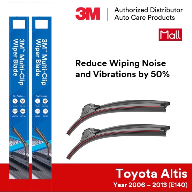 3M MultiClip Wiper Blades for Toyota Altis Year 2006 2013 (24"+16