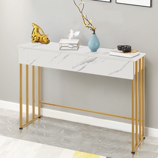 4ft Console Table Meja Belajar With Drawer StudyTable Side Table Gold ...