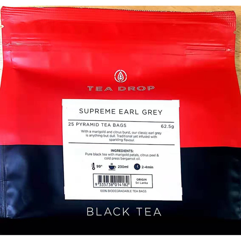 Tea Drop Supreme Earl Grey 62 5g Shopee Malaysia