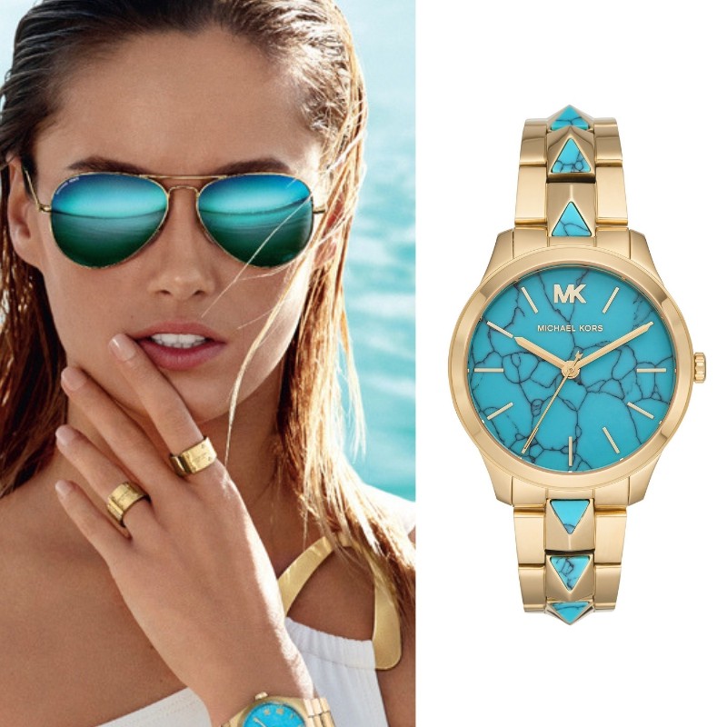 michael kors turquoise watch
