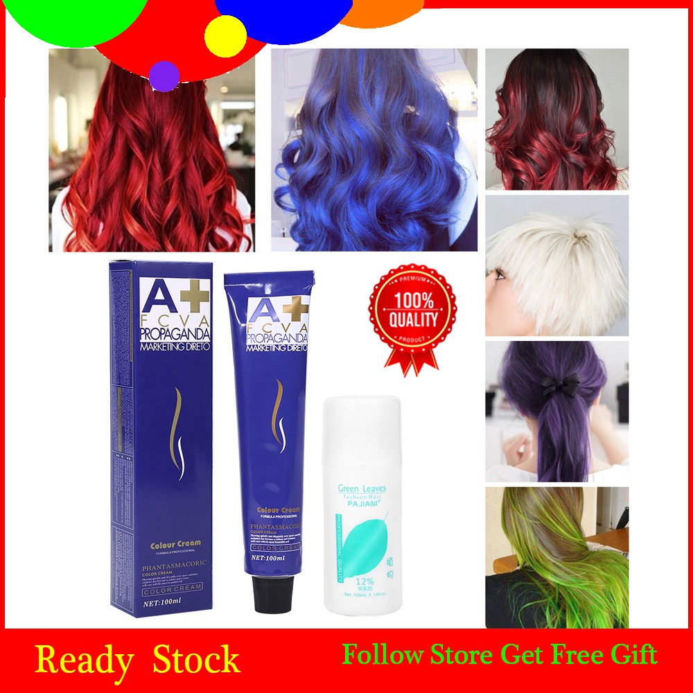 Crazy Natural Color Styling Hair Dye Cream With Double Oxygen