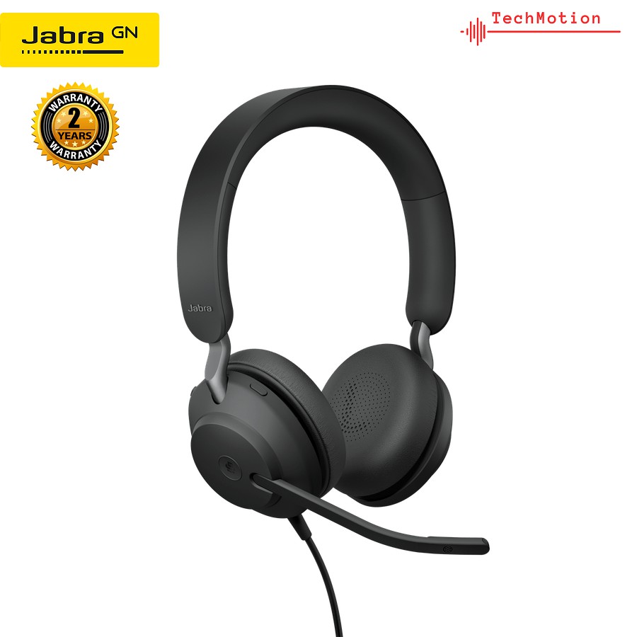 (100 Original) Jabra Evolve2 40 MS Stereo 2 Years Jabra Warranty