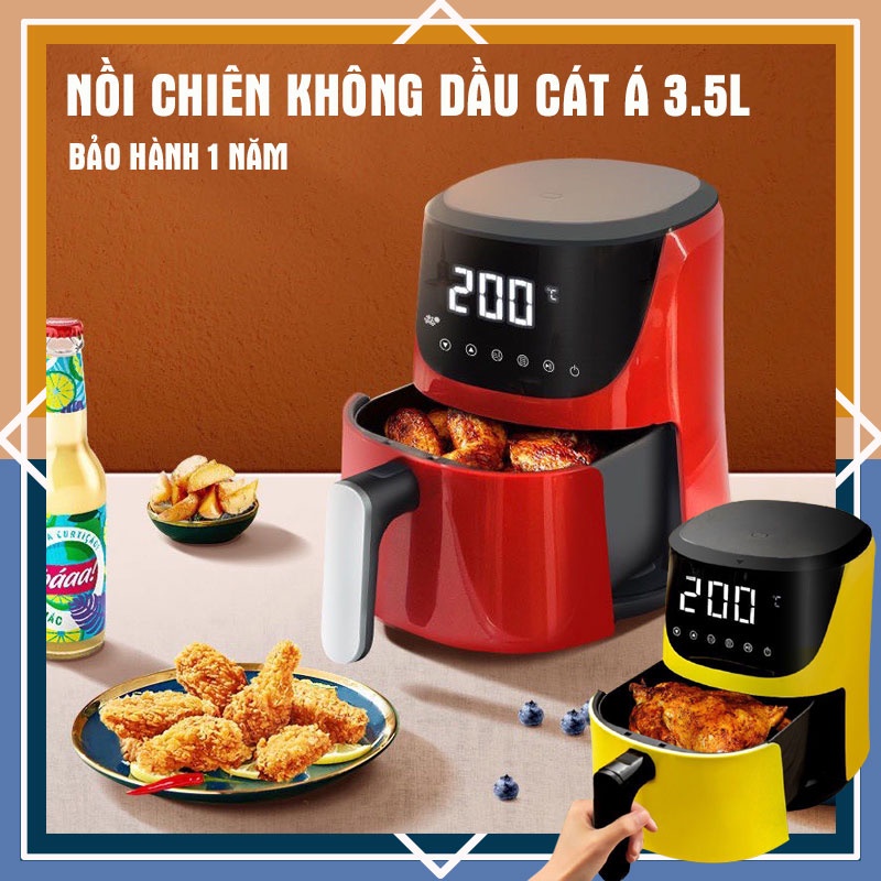 Oilfree Fryer, Sand A Fryer With Capacity Of 1400W Capacity 3.5L