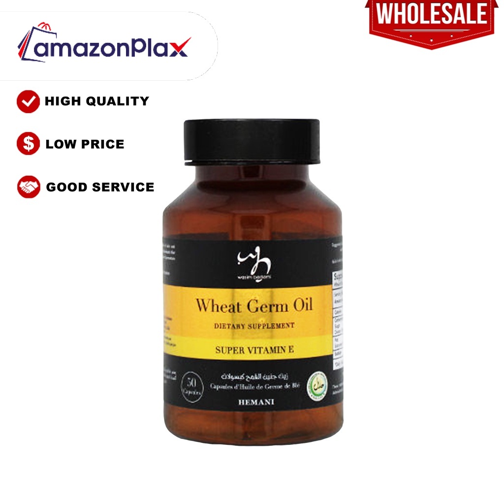 Hemani WB Capsules Wheat Germ Oil Super Vitamin E 50 Capsule Shopee