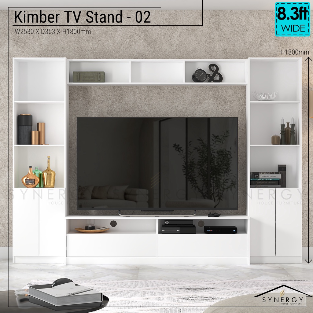 TV Wall Unit KIMBER Series COMBO 6ft TV TV