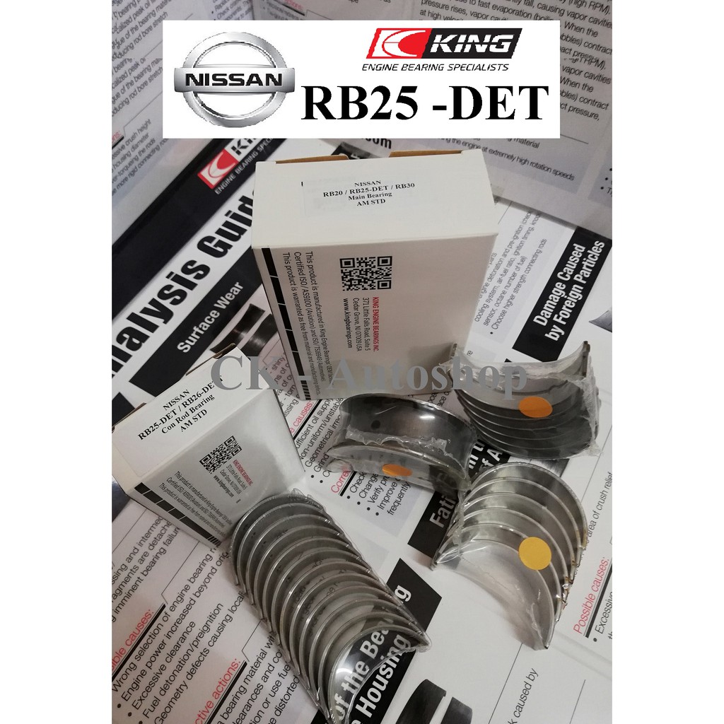 KING Bearing NISSAN RB25 DET SKYLINE GTT GTS R32 R33 R34 Shopee Malaysia