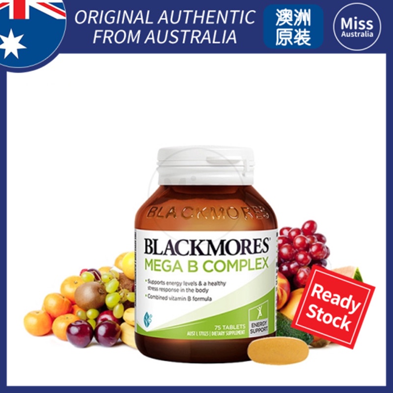 Blackmores Mega Vitamin B Complex 75 Tablets Support Energy levels & A ...