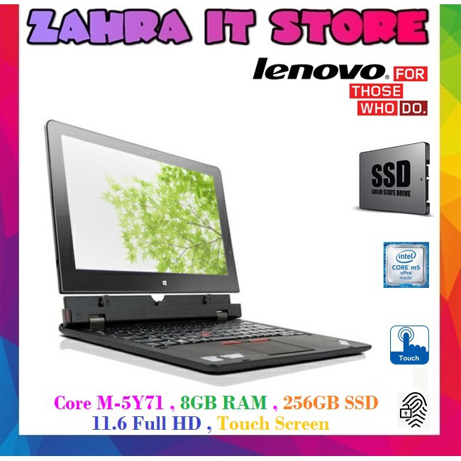 Refurbished Lenovo Thinkpad Helix Ultrabook Pro Core M 5y71 8gb Ram 256 Ssd 11 6 Full Hd Tpuch Screen Shopee Malaysia