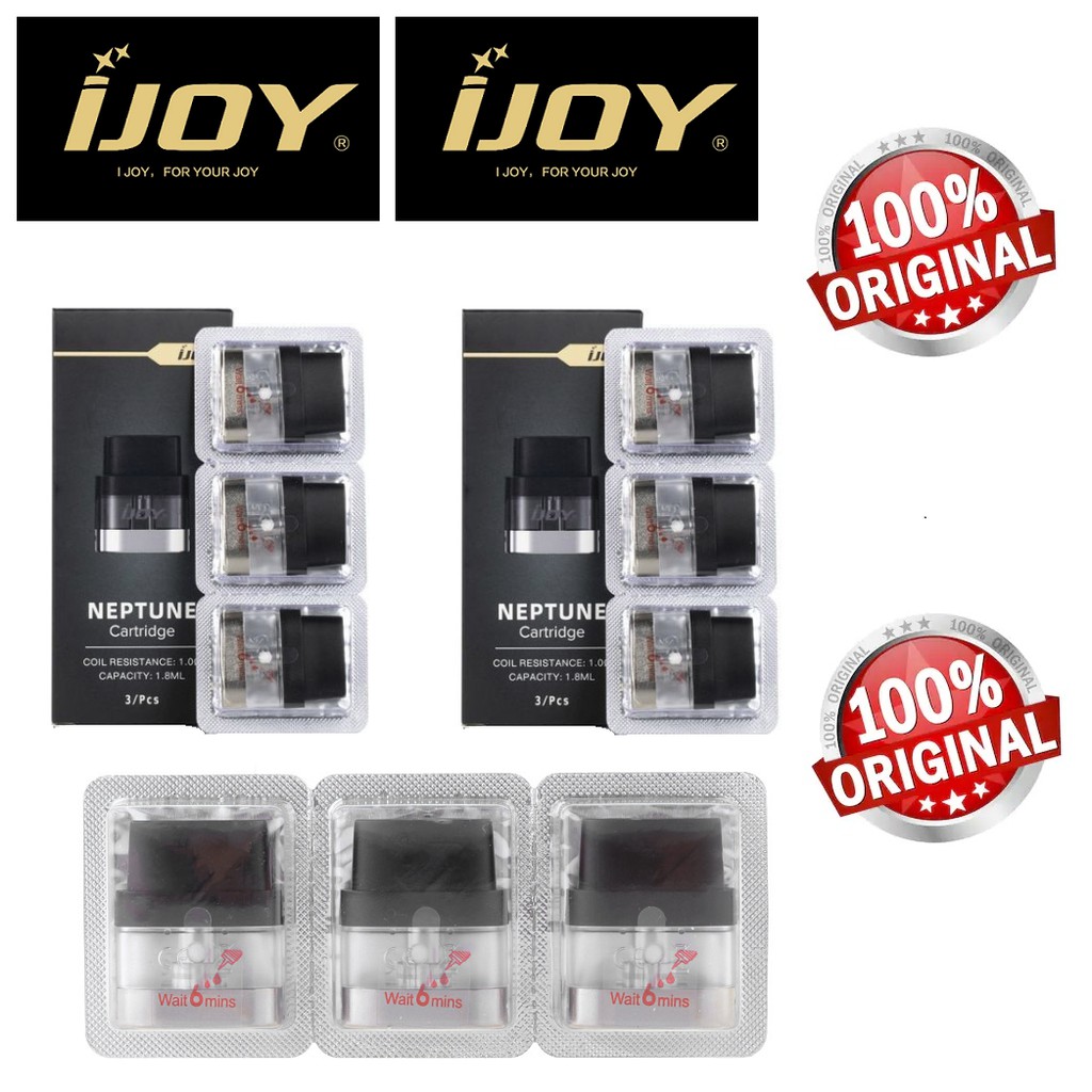 Original Ijoy Neptune Pod Replacement Cartridge 1 8ml Neptune Cartridge Ijoy Cartridge Shopee Malaysia