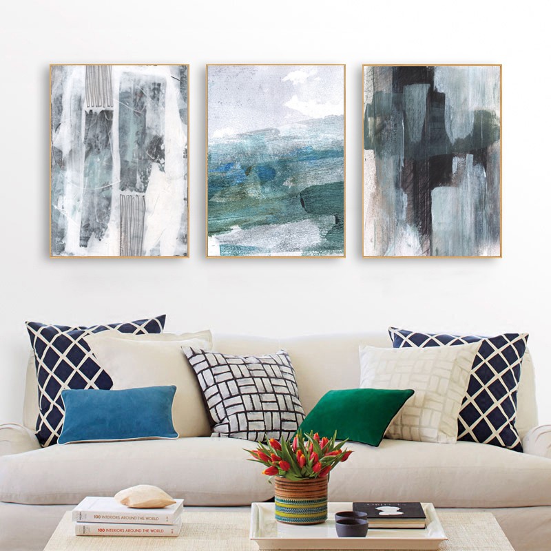 Nordic Home Decorative Wall Art Abstract Painting Poster And Print Art Wall Printing Bedroom Wall Picture Modern Canvas Shopee Malaysia