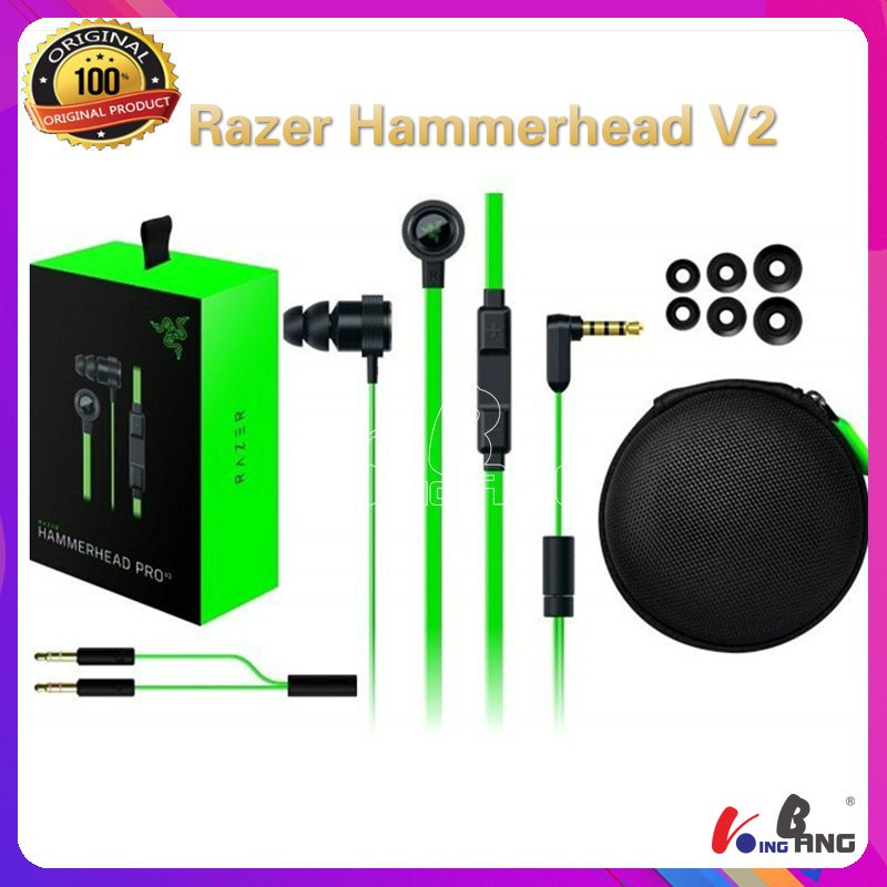 Razer Hammerhead Pro V2 Earphone Gaming Premium Shopee Malaysia