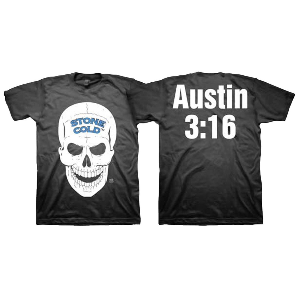 Official WWE Authentic Mens Stone Cold Steve Austin 3:16 Retro T-Shirt