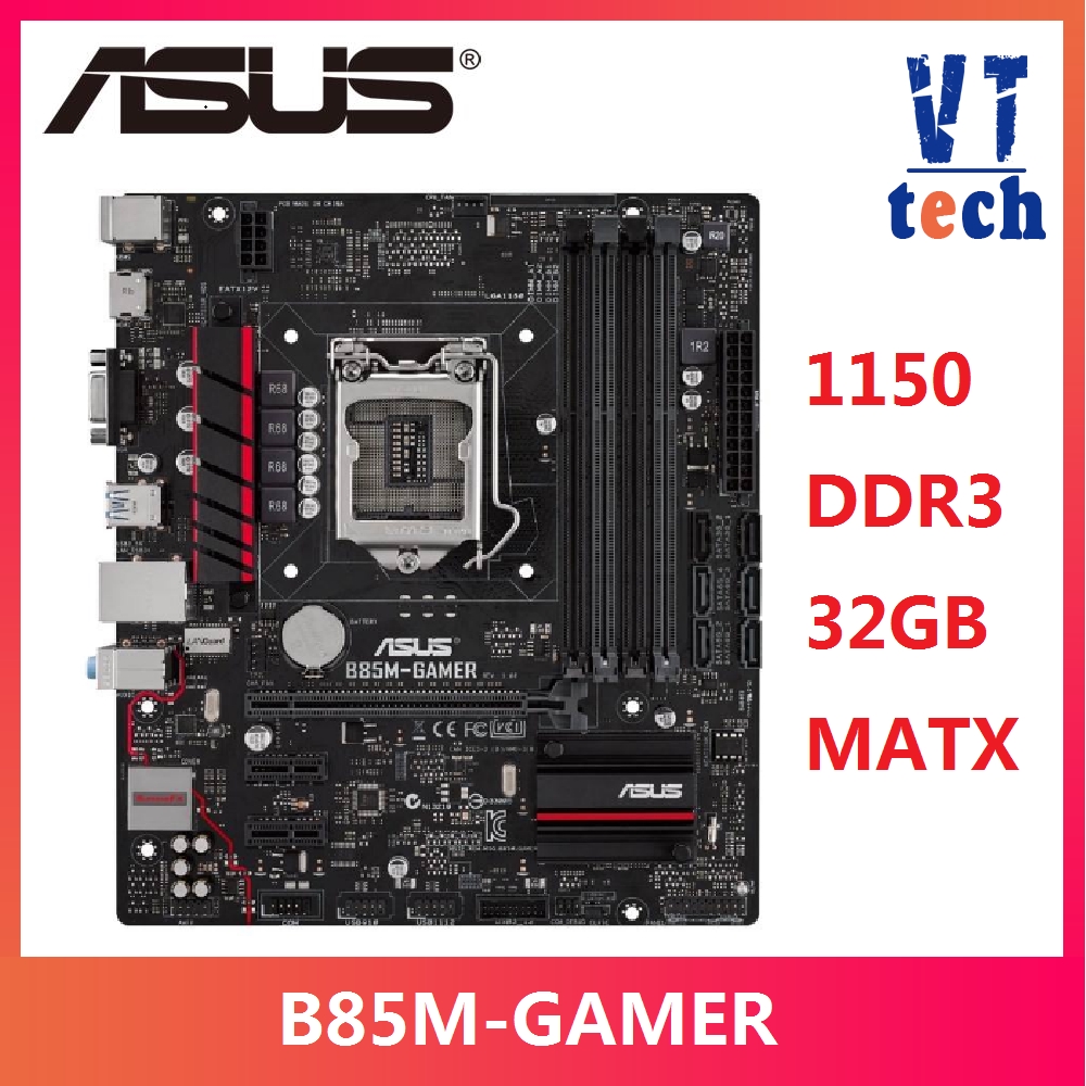 Asus B85MGAMER Desktop Motherboard B85 Socket LGA 1150 i7 i5 i3 DDR3