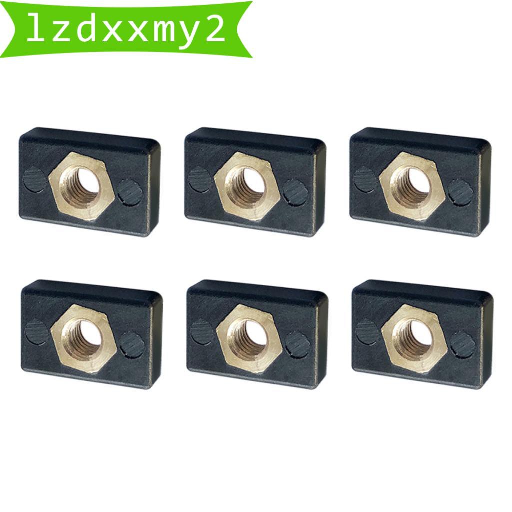 Newest 12pcs Fishing Boat Kayak Track Rail Screw Mounting Nut M6 Accessories