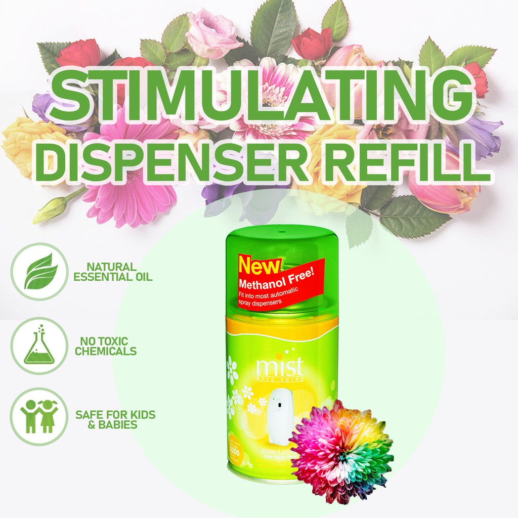 Autospray Dispenser Refill - Stimulating  (250ml) Pewangi Perfume Spray (Automatic Air Freshener Dispenser)