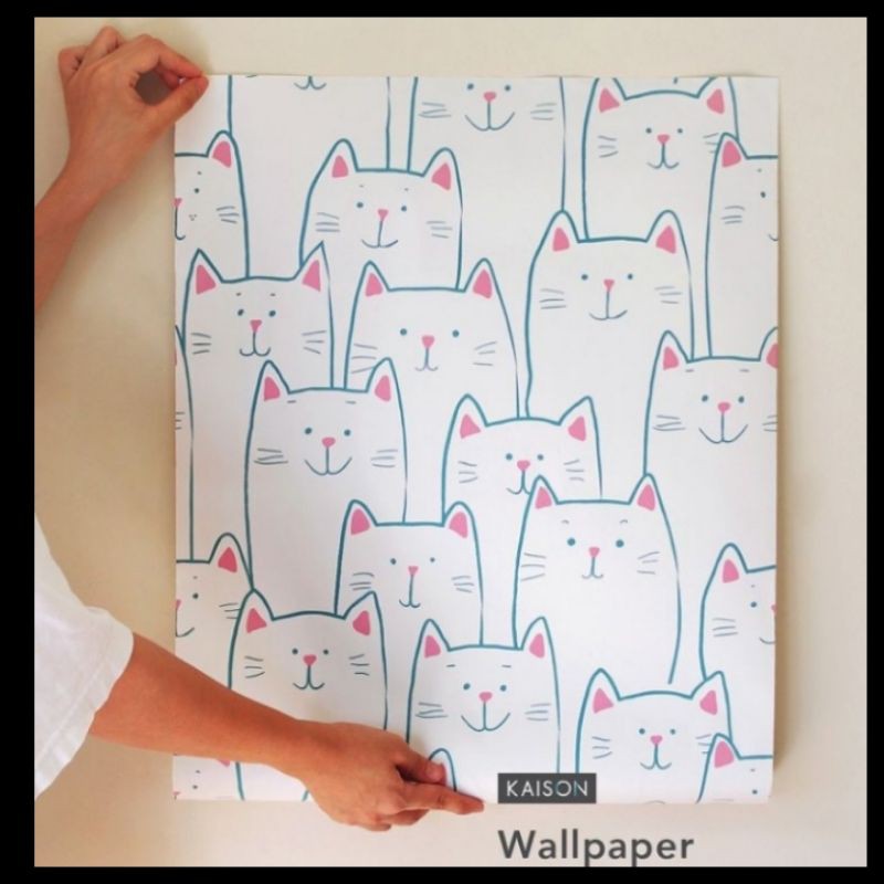 Wallpaper sticker Kaison Ready Stock (Cute Cat) Shopee Malaysia