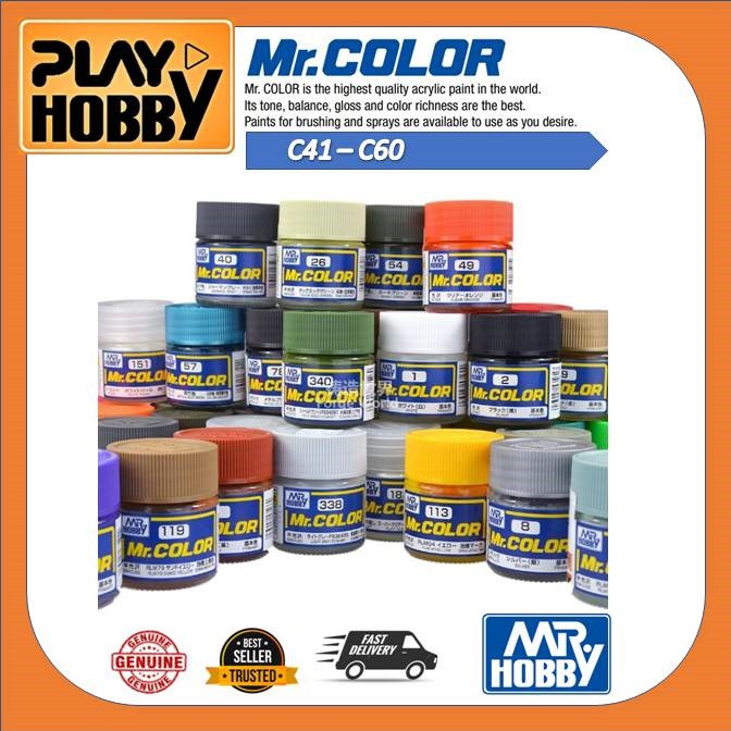 Mr Hobby C41 to C60 - SOLVENT BASED ACRYLIC - Gundam Color - Airbrush ...