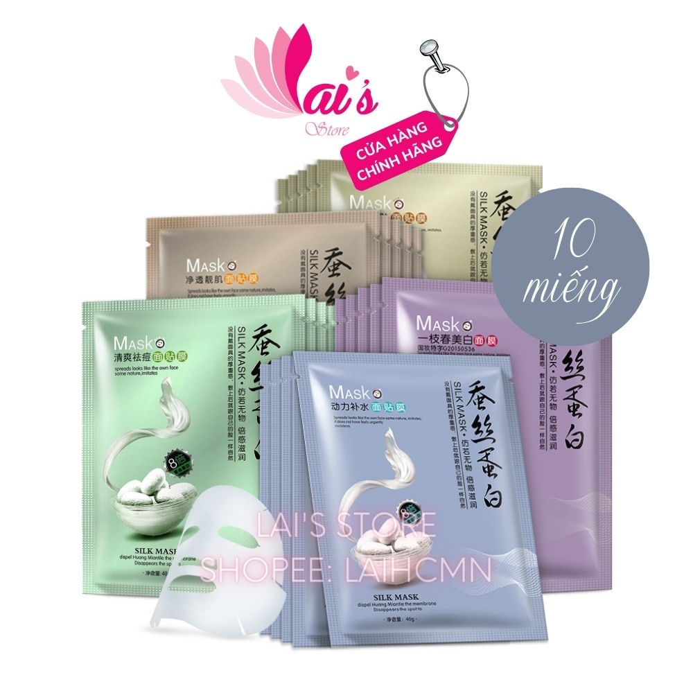 Combo of 10 One Spring Silk Moisturizing Mask Silk Protein Moisturizing Oil Control Brightening Genuine Chinese Domestic