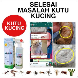 UBAT SPRAY CAMAY REPELLENT UNTUK KUTU KUCING ANJING KURAP 