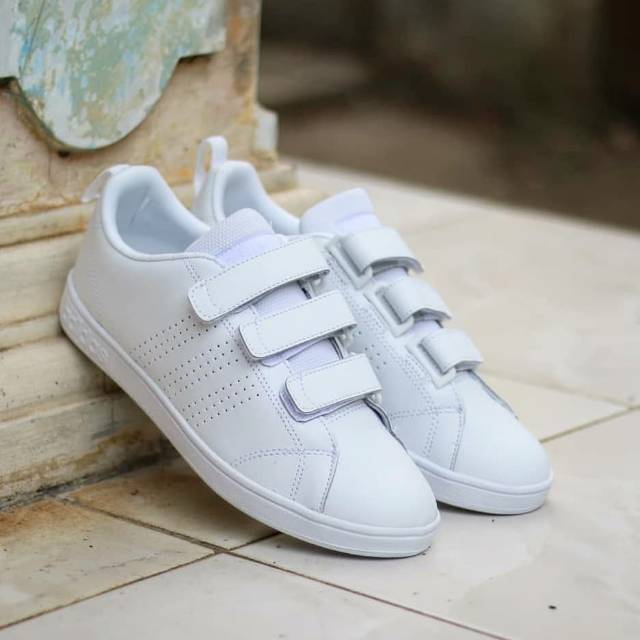 adidas neo advantage velcro white