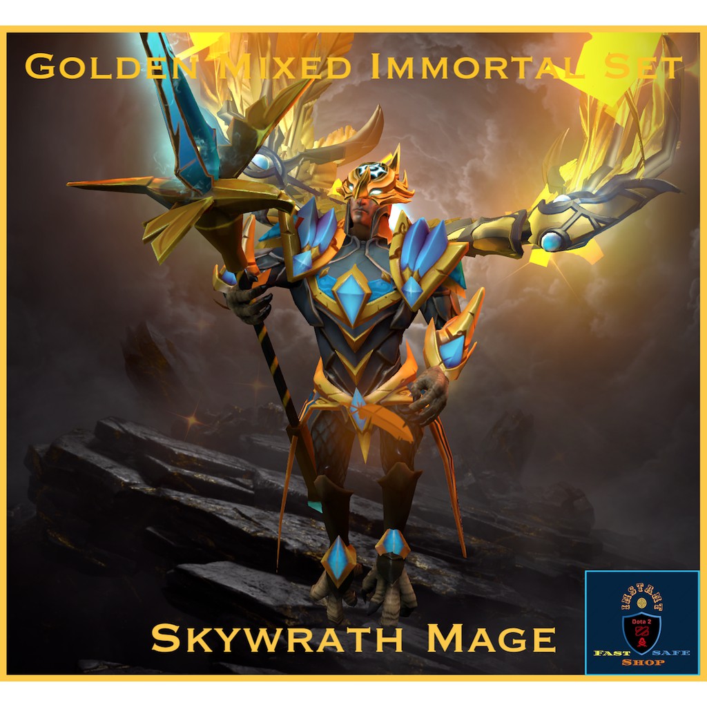 Dota 2 Skywrath Mage Golden Mixed Immortal Set Shopee Malaysia