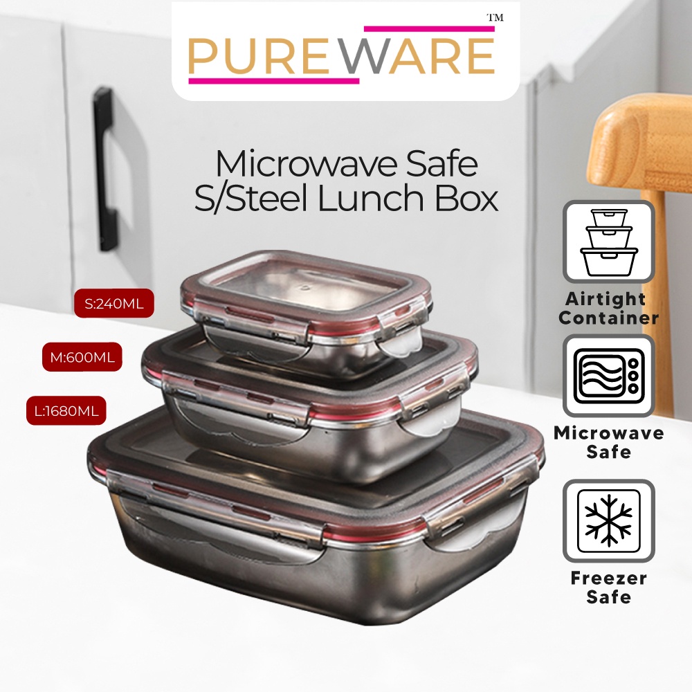 [Kingsman] MicrowaveFree 304 Stainless Steel Thermal Insulated Bento