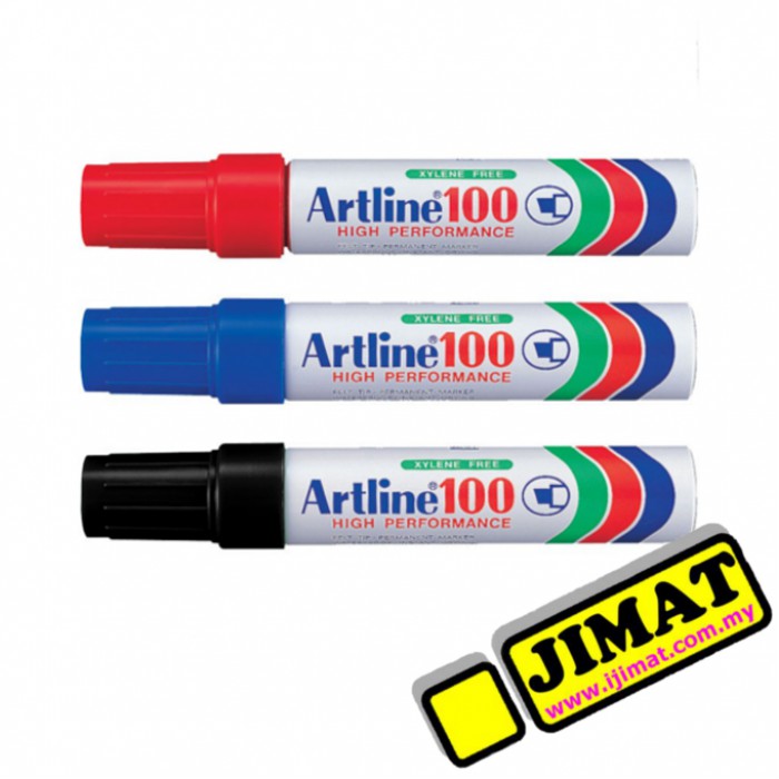 Artline 100 Permanent Marker Pen / Pen Penanda Kekal (Black / Blue