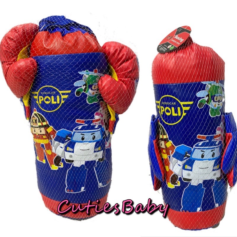 Spiderman Avengers Kids Boxing Bag Gloves Punching Set Child Exercise Toys NEW 