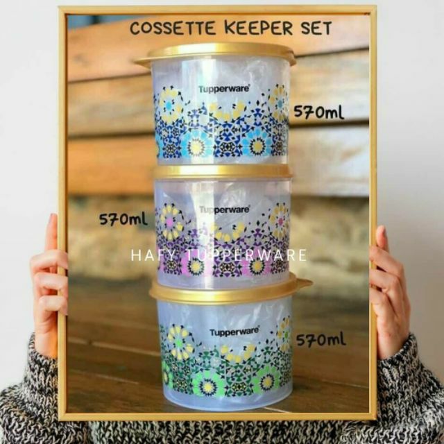 💥LOW PRICE💥Tupperware Cosette Keeper Set (3) 570ml