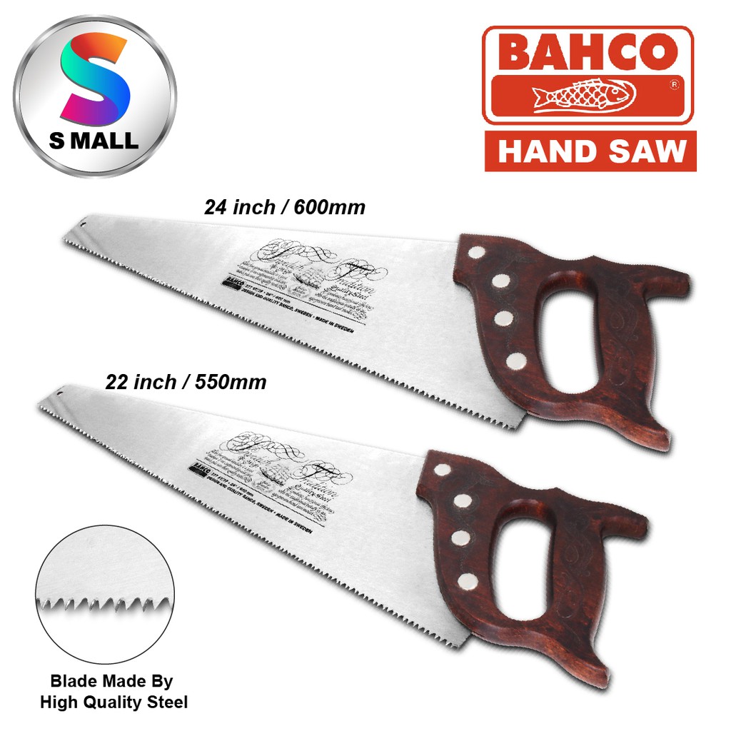 Original BAHCO Universal WOODEN HANDLE HAND SAW 277 (22" / 24